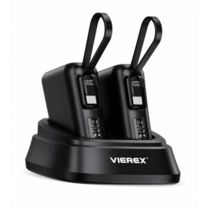 Power Bank VIEREX avec Station de Charge Double – Rapide 22,5W