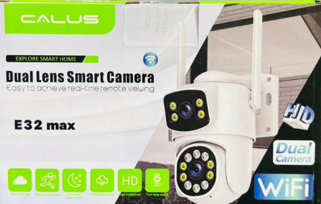 Caméra de Surveillance Intelligente CALUS E32 Max – Double Objectif Wi-Fi HD avec Vision Panoramique – Image 2