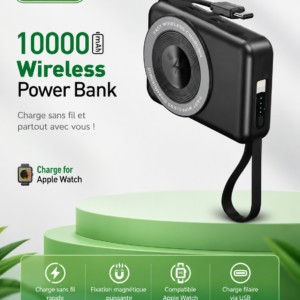 Power Bank Sans Fil VIEREX 10 000 mAh – VP98