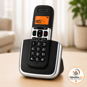 Téléphone Sans Fil Senior à Grandes Touches – Écran LCD Rétroéclairé – Audio Amplifié – Mains Libres