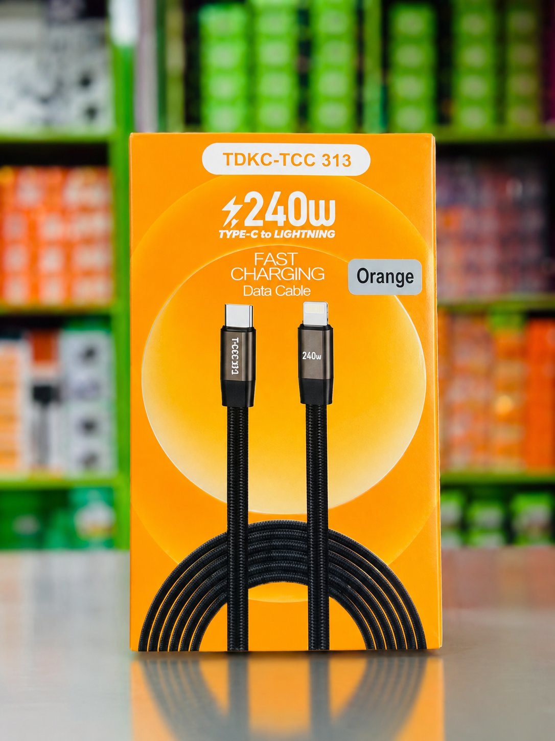 Câble de Charge Rapide TDKC-TCC 313 – USB Type-C vers Lightning 240W