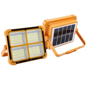 Projecteur LED Solaire Rechargeable 4 Panneaux IP66