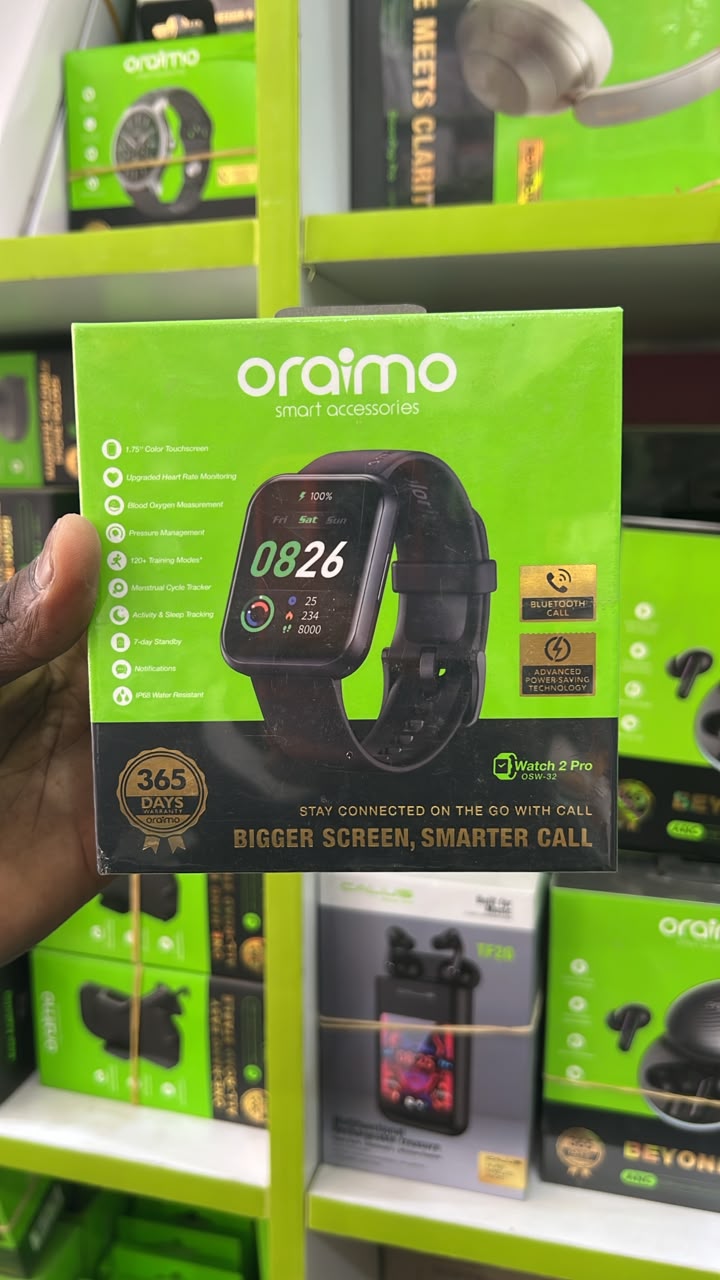 Oraimo Watch 2 Pro (OSW-32) – Montre Connectée Bluetooth avec Appels, Écran 1,75" et Suivi Santé – Image 3