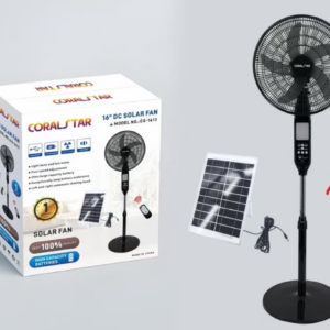 Ventilateur Solaire sur Pied CORALSTAR 16" DC – Modèle CS-1613 avec Télécommande