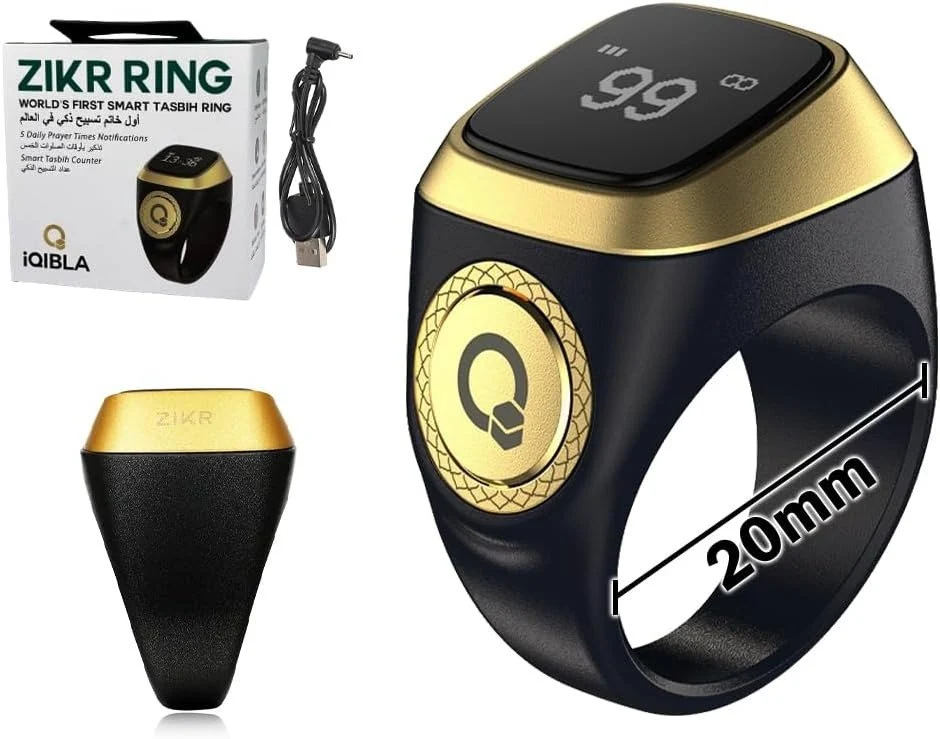 Chapelet électronique intelligent Tasbih Ring – Compteur de Zikr – Image 2