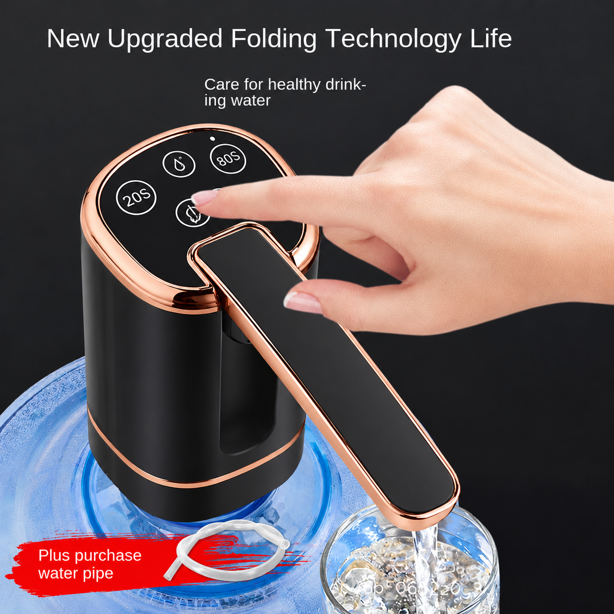 Pompe à eau électrique automatique pour bidon et bouteille