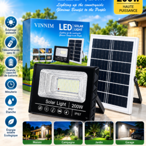 Lampe solaire LED VINNIM 200W