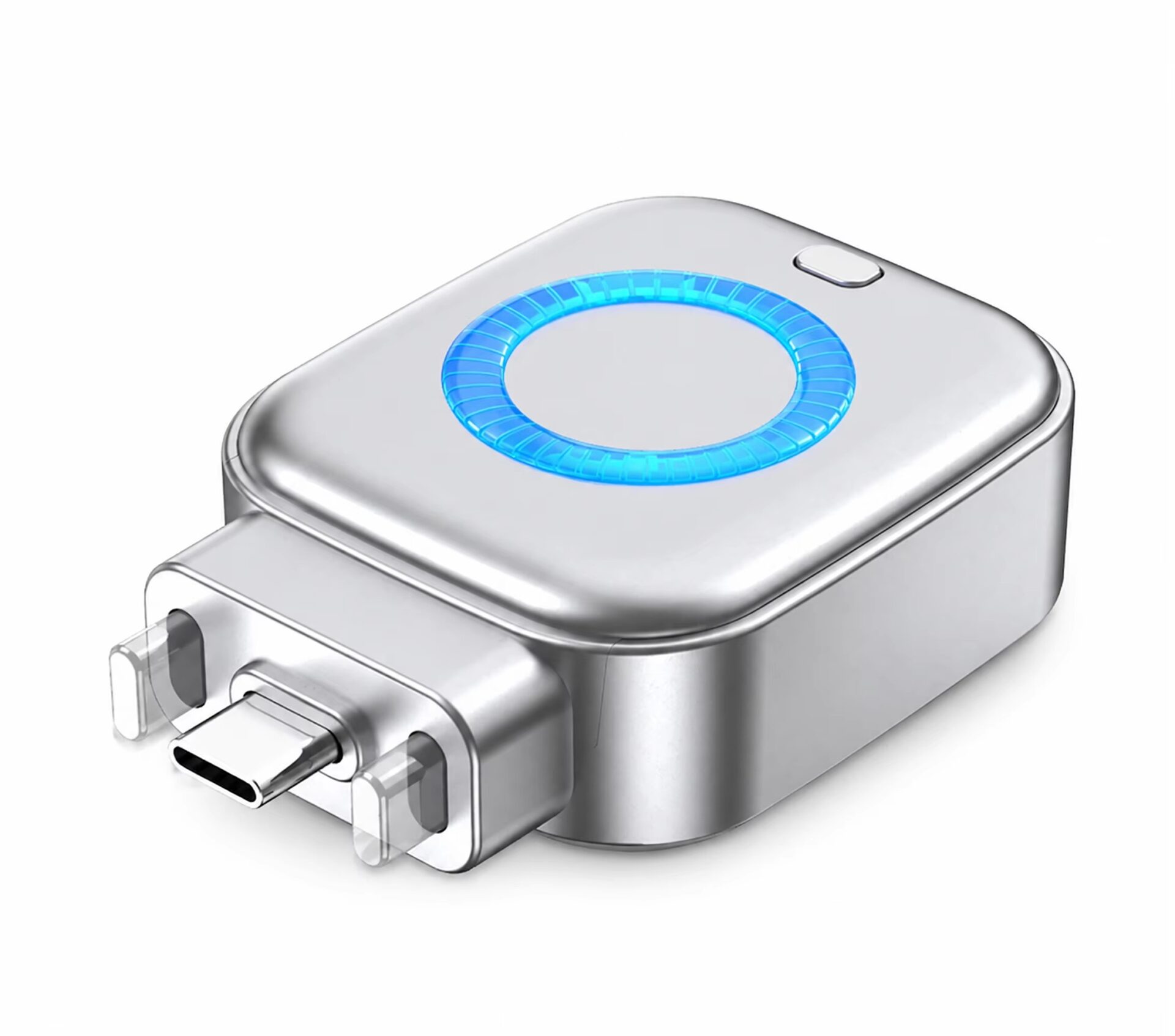 Chargeur sans fil magnétique 3-en-1 compact pour smartphone
