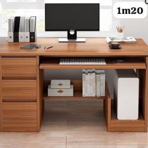 Bureau Informatique en Bois – 1,20 m