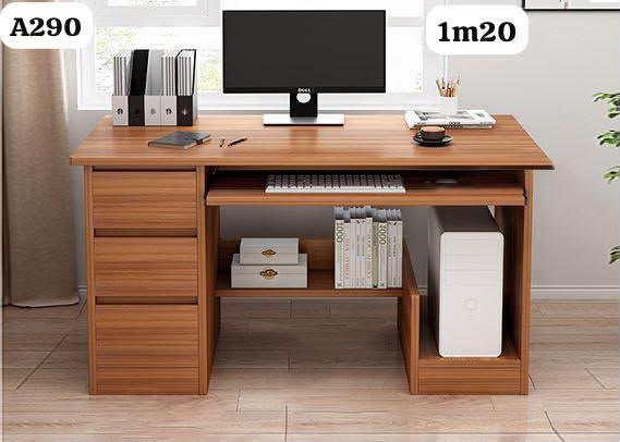 Bureau Informatique en Bois – 1,20 m
