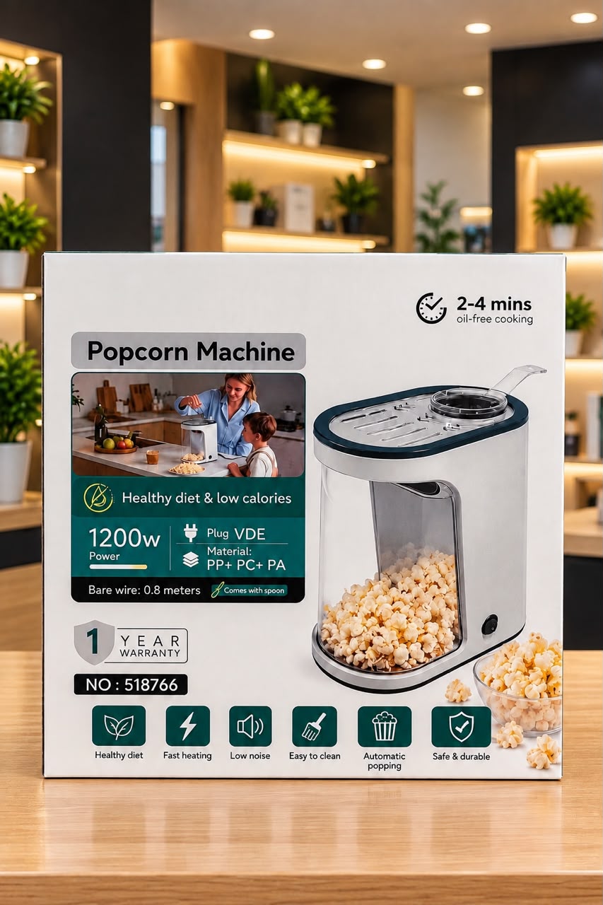 🍿 Machine à Popcorn Sans Huile – 1200 W – Image 2
