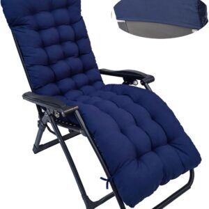 Fauteuil inclinable pliant avec coussin rembourré et repose-jambes